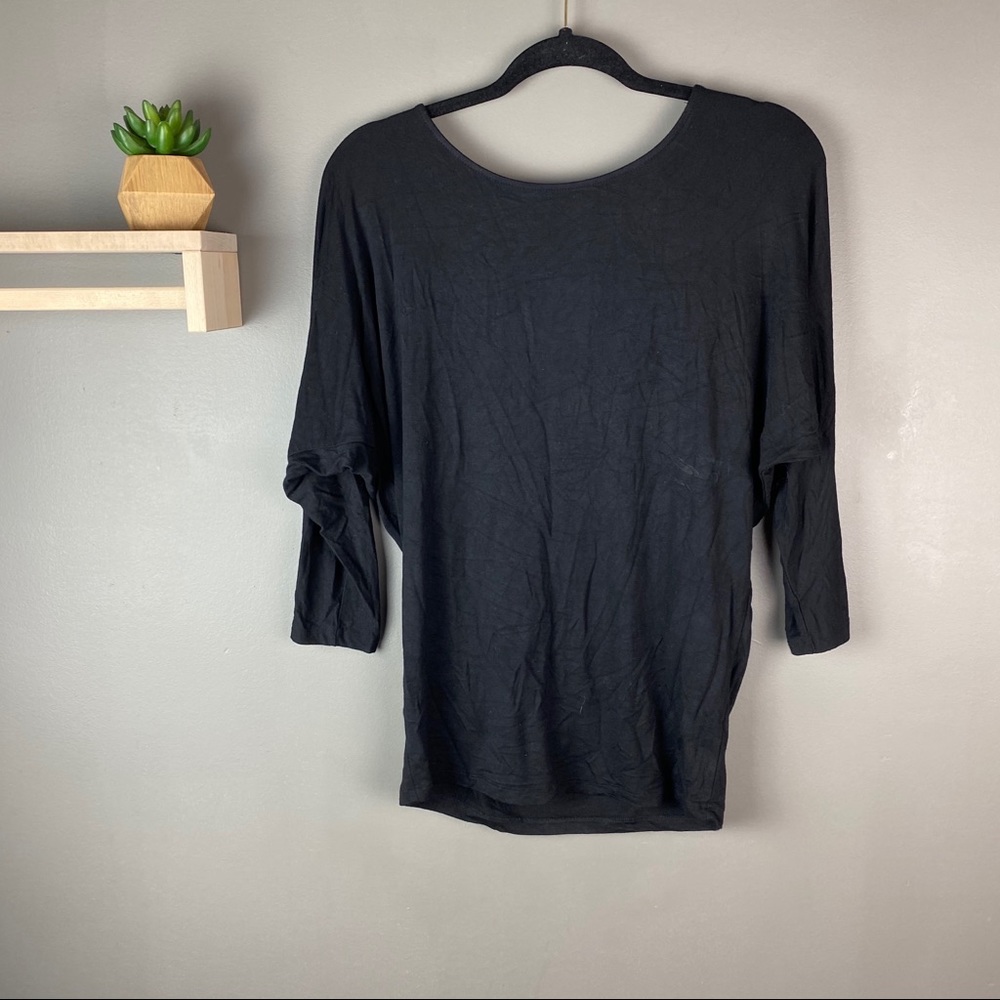 Market & Spruce black long sleeve v-neck‎ sz small